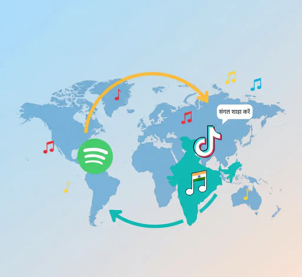 Global rollout of Spotify–TikTok integration with India note