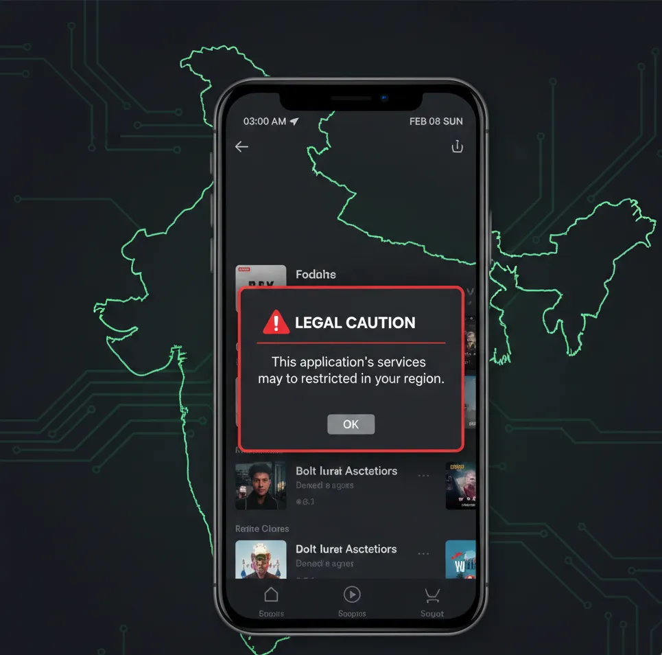 Warning about Spotify MOD APK legal risks in India